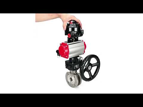 Ball valves Elephant BV3232P-FP-Fb-ISO-H 16 bar wafer, full bore, stainless steel body. steel SS316, seal - PTFE, with pneumatic drive Elephant PA-DA 052-105 pneumatic distributor 4M310-08 220V gearbox MON LSU APL-510N-EX
