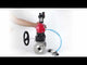 Ball valves Elephant BV3131P(3pc)-FP-F-ISO-H DN15-40 16 bar, three-piece full bore flanged, stainless steel SS304, PTFE, with double-acting PA-DA pneumatic actuator, with pneumatic distributor 4V320-08 220V, manual DNbler MON1-250-T26-ISO, with ATU AFC20