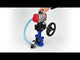 Vanne papillon d'eau Elephant WBV1631E-2W-Fb-H, matériau du corps - fonte QT450, matériau du disque - acier inoxydable AISI 304, joint - EPDM, avec actionneur pneumatique double effet PA-DA, 4V320-10 220V, volant MON