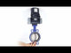 Butterfly valves for abrasive media Elephant WBV1632E-2W-Fb-H interflanged, body - cast iron QT450, disc - stainless steel 316L, seal - EPDM, with electric quarter turn actuator Elephant QTSA-N-EM-O0-220VAC