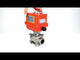 Ball valves Elephant BV3232P(3pc)-FP-W-ISO-H WDVF DN15-32 63 bar full bore, body - 316 stainless steel, seal - PTFE, for welding, with a 1/4-turn electric drive Elephant QT-N-EM-O1-220VAC-U1 MINI