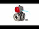 Ball valves Elephant BV3232P(4pc)-FP-3WL-F-ISO-H 16 bar full bore, flanged, body - stainless steel SS316, ISO flange F03/F04-F10/F12, square 9x9-19x19, with pneumatic drive PA-SA with return springs and pneumatic distributor 4V320-08 220V