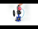 Vanne papillon d'eau Elephant WBV1616E-2W-Fb-H, matériau du corps - fonte QT450, matériau du disque - fonte QT450, joint - EPDM, avec actionneur pneumatique double effet PA-DA, 4V320-10 220V, volant MON