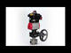 Ball valves Elephant BV3232P(3pc)-FP-W-ISO-H WDVF DN15-32 63 bar full bore, body - 316 stainless steel, seal - PTFE, for welding, with PA-DA pneumatic actuator, LSU APL-410N EX, manual backup for MON