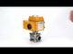 Ball valves Elephant BV3232P(3pc)-FP-W-ISO-H WDVF DN15-32 63 bar full bore, body - 316 stainless steel, seal - PTFE, for welding, with a 1/4-turn electric drive Elephant QT-N-EM-O1-24VDC-U1