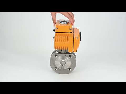 Robinet à boisseau sphérique en acier inoxydable Elephant kchmfp-elephant-110/220v, matériau du corps - acier inoxydable AISI 316, matériau de la bille - acier inoxydable AISI 316, joint - PTFE, commande par actionneur électrique