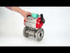 Ball valves Elephant BV3232P(3pc)-FP-F-ISO-H DN15-100 16-40/25/16 bar full bore, flanged, body - 316 stainless steel, seal - PTFE, with pneumatic drive PA-DA and ALS200D magnetic switch