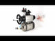 Ball valves Elephant BV3232P(4pc)-FP-3WL-F-ISO-H DN100 16 bar full bore, flanged, body - stainless steel SS316, ISO flange F10/F12, square 19x19, with pneumatic actuator PA-DA-105-1, pneumatic distributor 4V320-10 220V, LSU APL-210N and ATU AFC2000