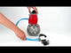 Vannes à boisseau sphérique Elephant BV3232P-FP-Fb-ISO-H 16 bar, passage intégral entre brides, acier inoxydable SS316, joint - PTFE, avec actionneur pneumatique PA-SA avec ressorts de rappel, avec distributeur pneumatique 4V320-10 220V