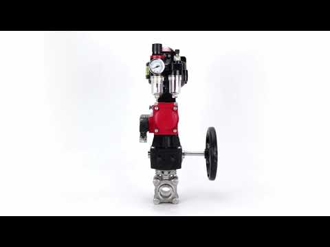 Ball valves Elephant BV3232P(3pc)-FP-W-ISO-H WDVF DN15-32 63 bar full bore, 316 stainless steel, PTFE, for welding, with PA-DA pneumatic actuator, pneumatic distributor 4M310-08 220V, LSU APL-510N EX, manual backup for MON, ATU AFC2000