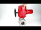 Robinet à boisseau sphérique en acier inoxydable Elephant BVPP 316.200-ISO PSI914 SS316 passage intégral, à souder, matériau du corps - acier inoxydable, actionneur électrique quart de tour Elephant QT-W (M) EX 380 V