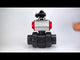 Ball valves Elephant BV4242E-FP-GRM-ISO, body material - UPVC, ball material - UPVC, seal - EPDM, with pneumatic actuator with return springs PA-SA, pneumatic distributor 4M310-08 24V and LSU APL-210N
