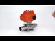 Vannes à boisseau sphérique Elephant BV3232P(3pc)-FP-W-ISO-H LONG à passage intégral, soudées, corps - acier inoxydable SS316, joint - PTFE, avec entraînement électrique 1/4 de tour QT-N-003EM-O1-24VDC-U1 24V HARK