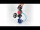 Vanne papillon d'eau Elephant WBV1616E-2W-Fb-H, matériau du corps - fonte QT450, matériau du disque - fonte QT450, joint - EPDM, actionneur pneumatique PA-DA double action, 4V320-08 220V, BKV APL-510N EX, volant MON
