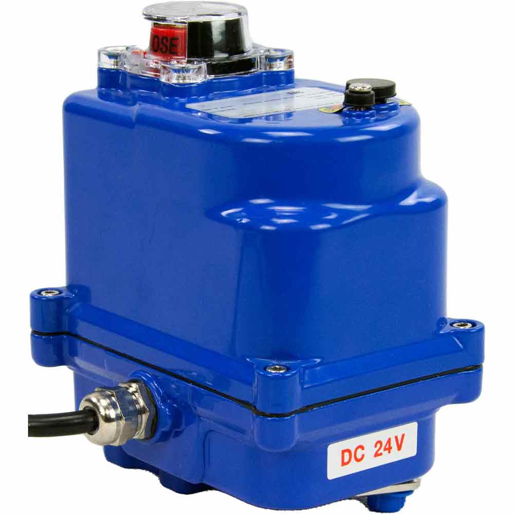 Actionneur électrique quart de tour Elephant 003 bleu 24 V