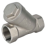 Clapet anti-retour à ressort Elephant VCSY3131P-T en forme de Y, matériau du corps - Acier inoxydable AISI 304, matériau du corps de verrouillage - Acier inoxydable 304, joint - PTFE, fileté