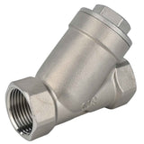 Clapet anti-retour à ressort Elephant VCSY3131P-T en forme de Y, matériau du corps - Acier inoxydable AISI 304, matériau du corps de verrouillage - Acier inoxydable 304, joint - PTFE, fileté