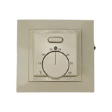 Thermostat de chauffage au sol Elephant T03SM, matériau du corps - plastique, couleur - beige, commande manuelle