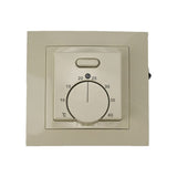 Thermostat de chauffage au sol Elephant T03SM, matériau du corps - plastique, couleur - beige, commande manuelle