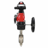 Vanne papillon d'eau Elephant 316l-316l-epdm-da-4M310-110/220-apl210n-gm, matériau du corps - acier inoxydable AISI 316L, matériau du disque - acier inoxydable AISI 316L, joint - EPDM, actionné par actionneur pneumatique