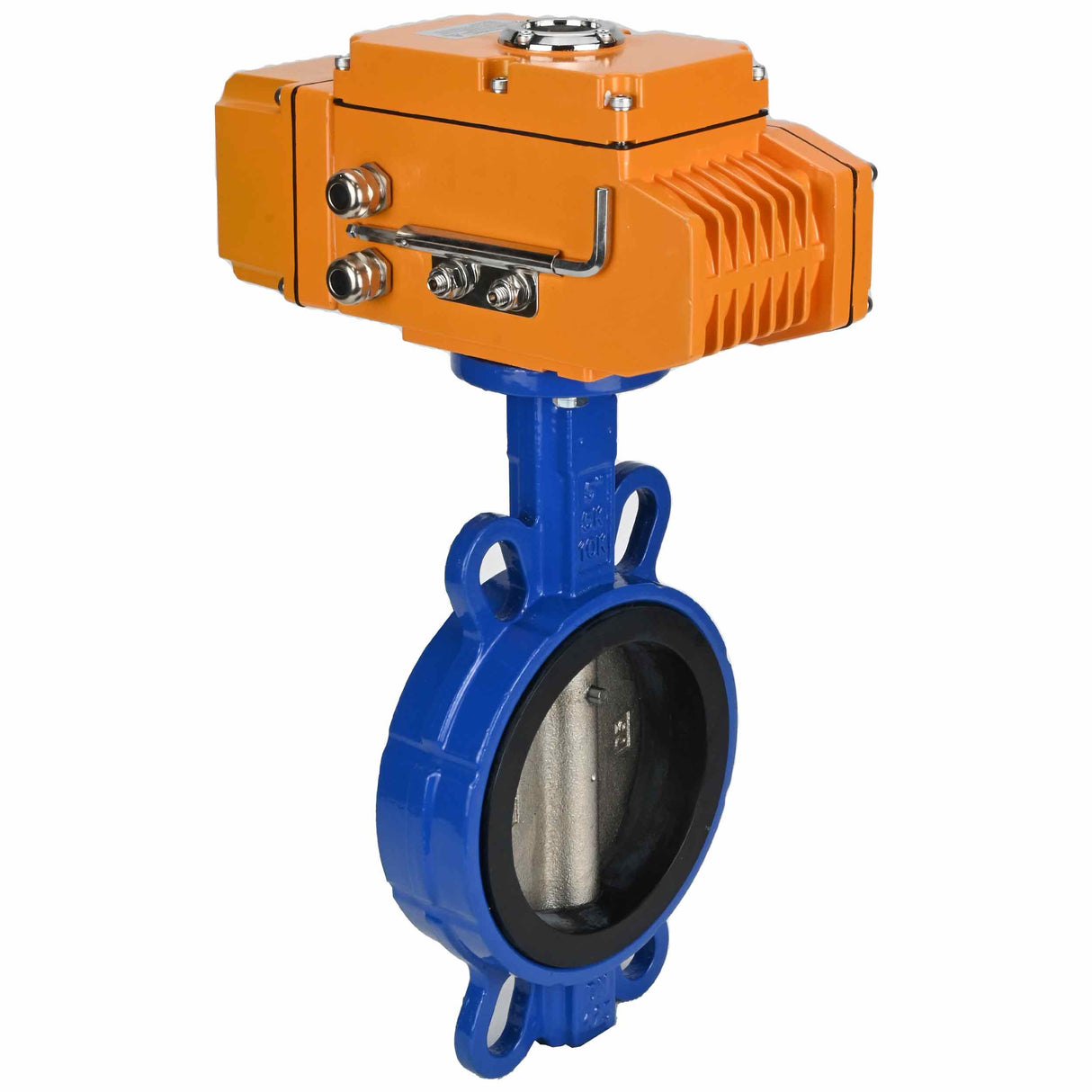 Vanne papillon d'eau Elephant bv16-110/220-0-10, matériau du corps - fonte GGG50, matériau du disque - fonte GGG40, joint - EPDM, commande par actionneur électrique