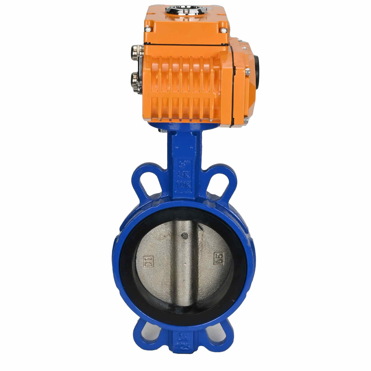 Vanne papillon d'eau Elephant bv16-110/220-0-10, matériau du corps - fonte GGG50, matériau du disque - fonte GGG40, joint - EPDM, commande par actionneur électrique