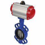 Vanne papillon d'eau Elephant g50-g40-epdm-elephant-sa-4m310-110/220, matériau du corps - fonte GGG50, matériau du disque - fonte GGG40, joint - EPDM, actionné par actionneur pneumatique
