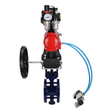 Vanne papillon d'eau Elephant WBV3EX-3432M-1W-F-ISO, matériau du corps - Acier au carbone, matériau du disque - Acier inoxydable AISI 316, joint - Métal, actionneur pneumatique PA-DA double action, 4V320-10 220V, BKV APL-510N EX, volant MON, BPV AFC2000