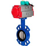 Water Butterfly Valve Elephant WBV1432E-2W-Fb-H DN40-300 16 bar body - GGG50 cast iron, disc - 316L stainless steel, seal - EPDM, with pneumatic drive PA-DA-XXX and ALS200D magnetic switch