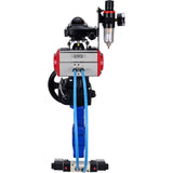 Vanne papillon d'eau Elephant WBV1616E-2W-Fb-H, matériau du corps - fonte QT450, matériau du disque - fonte QT450, joint - EPDM, actionneur pneumatique PA-DA double action, 4V320-08 220V, BKV APL-210N, volant MON, BPV AFC2000