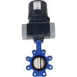Butterfly valves Elephant WBV1631N-2W-Fb-H LUG interflanged, body - cast iron GGG45/QT450, disc - stainless steel AISI 304, seal - NBR, with electric quarter turn actuator Elephant QTSA-N-EM-O0-220VAC