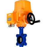 Vanne papillon d'eau Elephant WBV1631E-2W-Fb-H, matériau du corps - fonte QT450, matériau du disque - acier inoxydable AISI 304, joint - EPDM, actionneur électrique QT-EX-EM-O1-220VAC-U1 220V