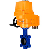 Vanne papillon d'eau Elephant WBV1631E-2W-Fb-H, matériau du corps - fonte QT450, matériau du disque - acier inoxydable AISI 304, joint - EPDM, actionneur électrique QT-EX-EM-O1-220VAC-U1 220V