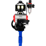 Vanne papillon d'eau Elephant WBV1631N-2W-Fb-H, matériau du corps - fonte QT450, matériau du disque - acier inoxydable AISI 304, joint - NBR, actionneur pneumatique PA-DA double action, 4M310-08 220V, BKV APL-510N EX, volant MON, BPV AFC2000