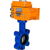 Vanne papillon d'eau Elephant WBV1631N-2W-Fb-H, matériau du corps - fonte QT450, matériau du disque - acier inoxydable AISI 304, joint - NBR, actionneur électrique QT-N-EM-O1-24VDC-U1 24V