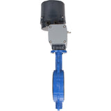 Butterfly valves for abrasive media Elephant WBV1632E-2W-Fb-H interflanged, body - cast iron QT450, disc - stainless steel 316L, seal - EPDM, with electric quarter turn actuator Elephant QTSA-N-EM-O0-220VAC