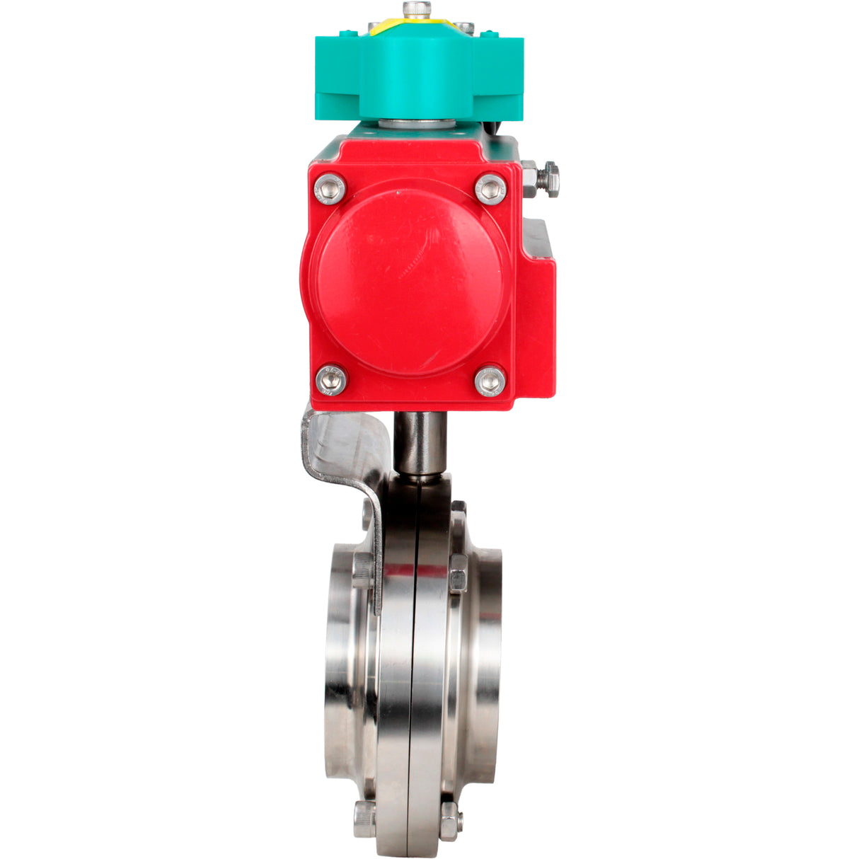 Disc rotary valves Elephant WBV3131E-2W-T-H DN15-100 10 bar threaded, food-grade stainless steel 304, seal - EPDM, with pneumatic drive PA-DA-XXX and ALS200D magnetic switch