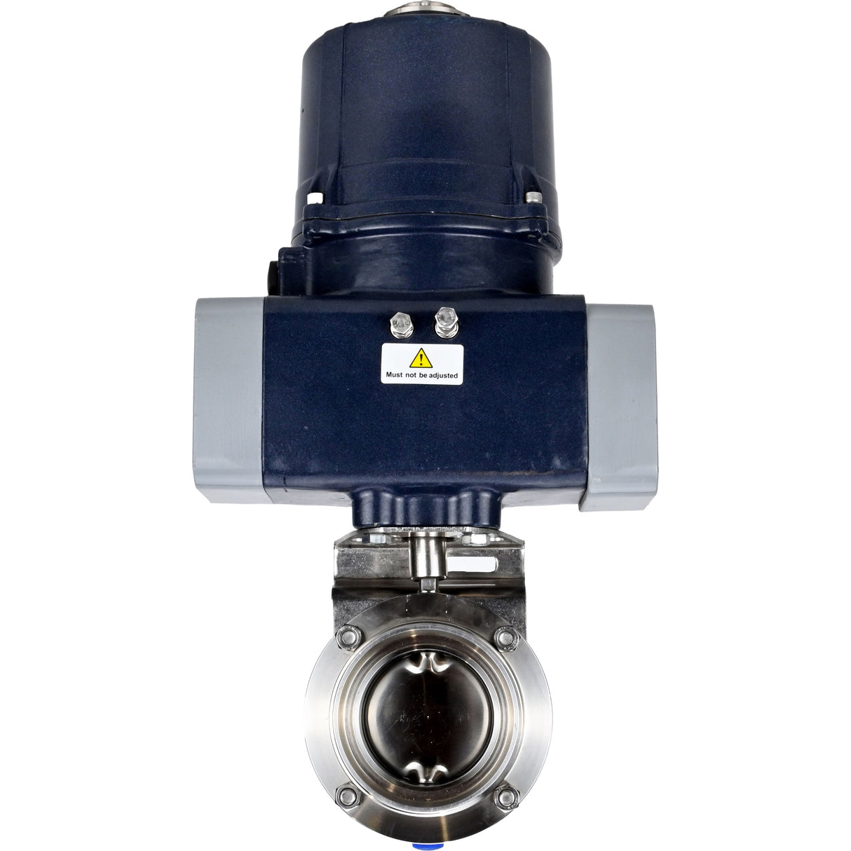 Butterfly valves Elephant WBV3131E-2W-T-H threaded, body - food grade stainless steel AISI 304, disc - stainless steel AISI 304, seal - EPDM, with electric quarter turn actuator Elephant QTSA-N-EM-O0-220VAC