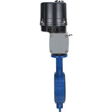 Butterfly valves Elephant WBV3432V-2W-Fb-H interflanged, body - WCB carbon steel, disc - stainless steel 316L, seal - Viton, with electric quarter turn actuator Elephant QTSA-N-EM-O0-220VAC