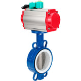 Water Butterfly Valve Elephant WBV3432P-2W-Fb-H DN40-300 16 bar body - WCB carbon steel, disc - 316L stainless steel, seal - PTFE, with pneumatic drive PA-DA-XXX and ALS200D magnetic switch