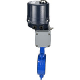 Butterfly valves Elephant WBV3432P-2W-Fb-H interflanged, body - WCB carbon steel, disc - stainless steel 316L, seal - PTFE, with electric quarter turn actuator Elephant QTSA-N-EM-O0-220VAC