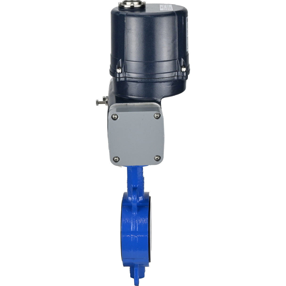 Butterfly valves Elephant WBV3432P-2W-Fb-H interflanged, body - WCB carbon steel, disc - stainless steel 316L, seal - PTFE, with electric quarter turn actuator Elephant QTSA-N-EM-O0-220VAC