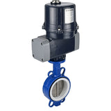 Butterfly valves Elephant WBV3432P-2W-Fb-H interflanged, body - WCB carbon steel, disc - stainless steel 316L, seal - PTFE, with electric quarter turn actuator Elephant QTSA-N-EM-O0-220VAC