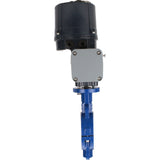 Butterfly valves Elephant WBV3434Pf-2W-Fb-H lined interflanged, body - carbon steel WCB, disc - carbon steel WCB, seal - PTFE, with electric quarter turn actuator Elephant QTSA-N-EM-O0-220VAC