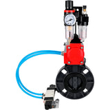 Butterfly valves Elephant WBV4242E-2W-Fb-ISO, body material - UPVC, disc material - UPVC, seal - EPDM, with pneumatic actuator double action PA-DA, pneumatic distributor 4V320-10 220V and ATU AFC2000