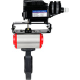 Butterfly valves Elephant WBV4242E-2W-Fb-ISO, body material - UPVC, disc material - UPVC, seal - EPDM, with pneumatic actuator double action PA-DA and electro-pneumatic rotary positioner YT-1000RSN without feedback