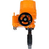 Butterfly valves Elephant WBV4242E-2W-Fb-ISO, body material - UPVC, disc material - UPVC, seal - EPDM, with explosion-proof quarter-turn actuator QT-EX-EM-O2-380VAC-U1