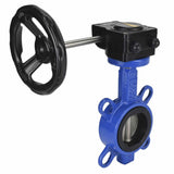 Vanne papillon d'eau Elephant WCB-316L-EPDM matériau du corps - Acier au carbone WCB, matériau du disque - Acier inoxydable AISI 316L, joint - EPDM avec engrenage Elephant HAM