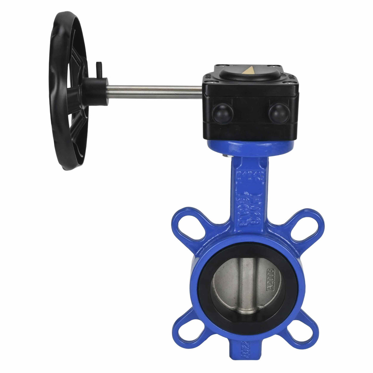 Vanne papillon d'eau Elephant WCB-316L-EPDM matériau du corps - Acier au carbone WCB, matériau du disque - Acier inoxydable AISI 316L, joint - EPDM avec engrenage Elephant HAM