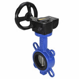 Vanne papillon d'eau Elephant WCB-316L-EPDM matériau du corps - Acier au carbone WCB, matériau du disque - Acier inoxydable AISI 316L, joint - EPDM avec engrenage Elephant HAM